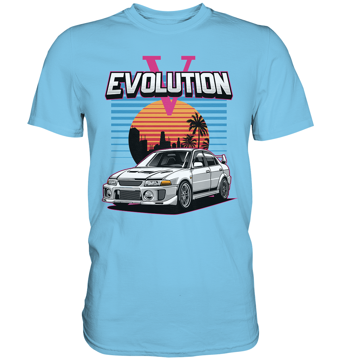 Retro Evo V - Premium Shirt - MotoMerch.de