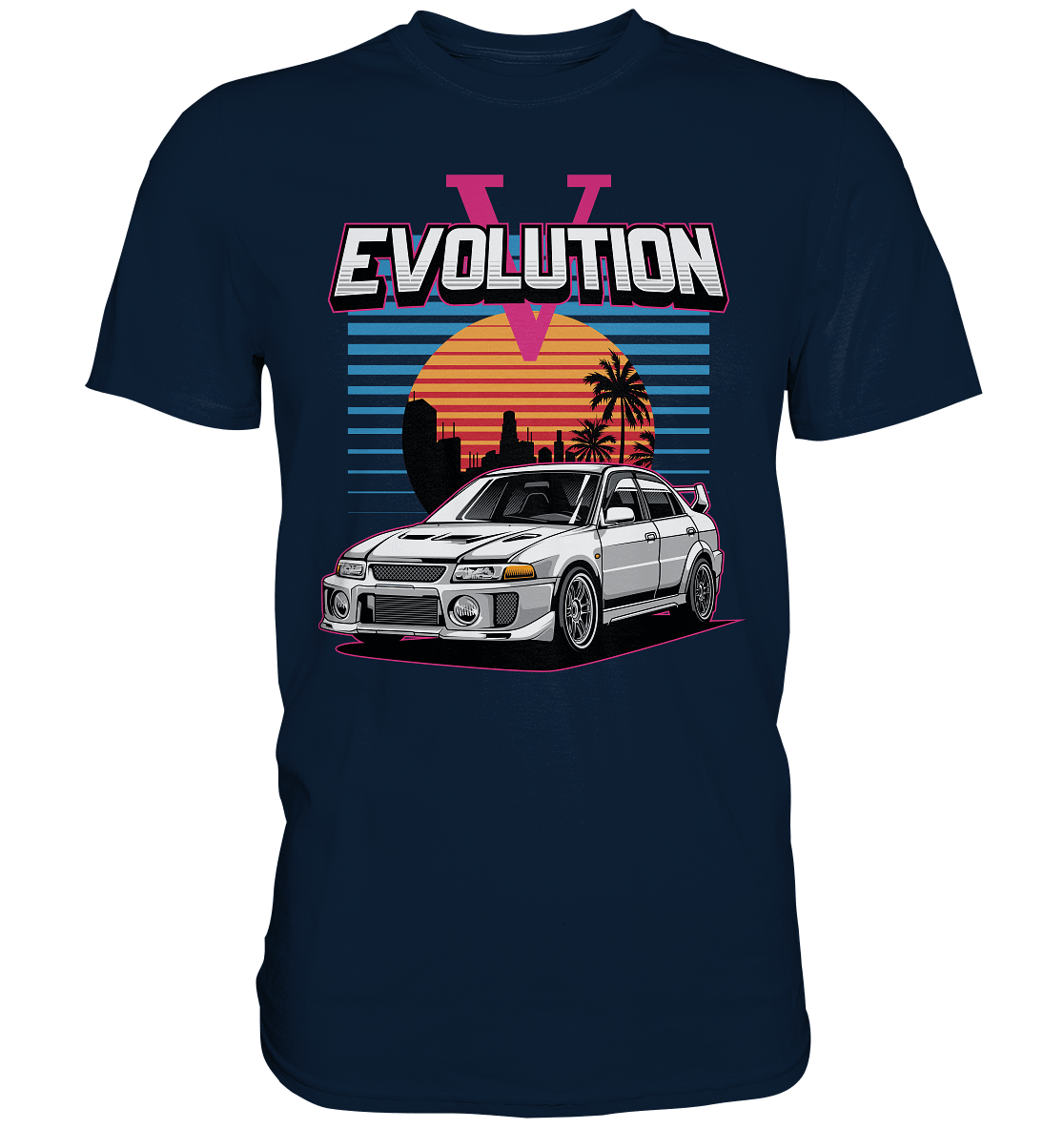 Retro Evo V - Premium Shirt - MotoMerch.de