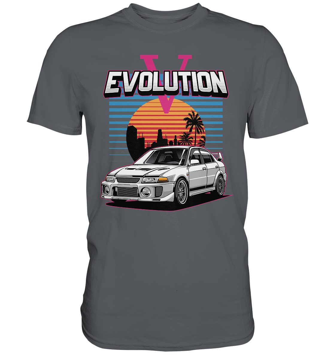 Retro Evo V - Premium Shirt - MotoMerch.de