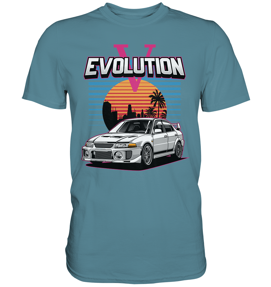 Retro Evo V - Premium Shirt - MotoMerch.de