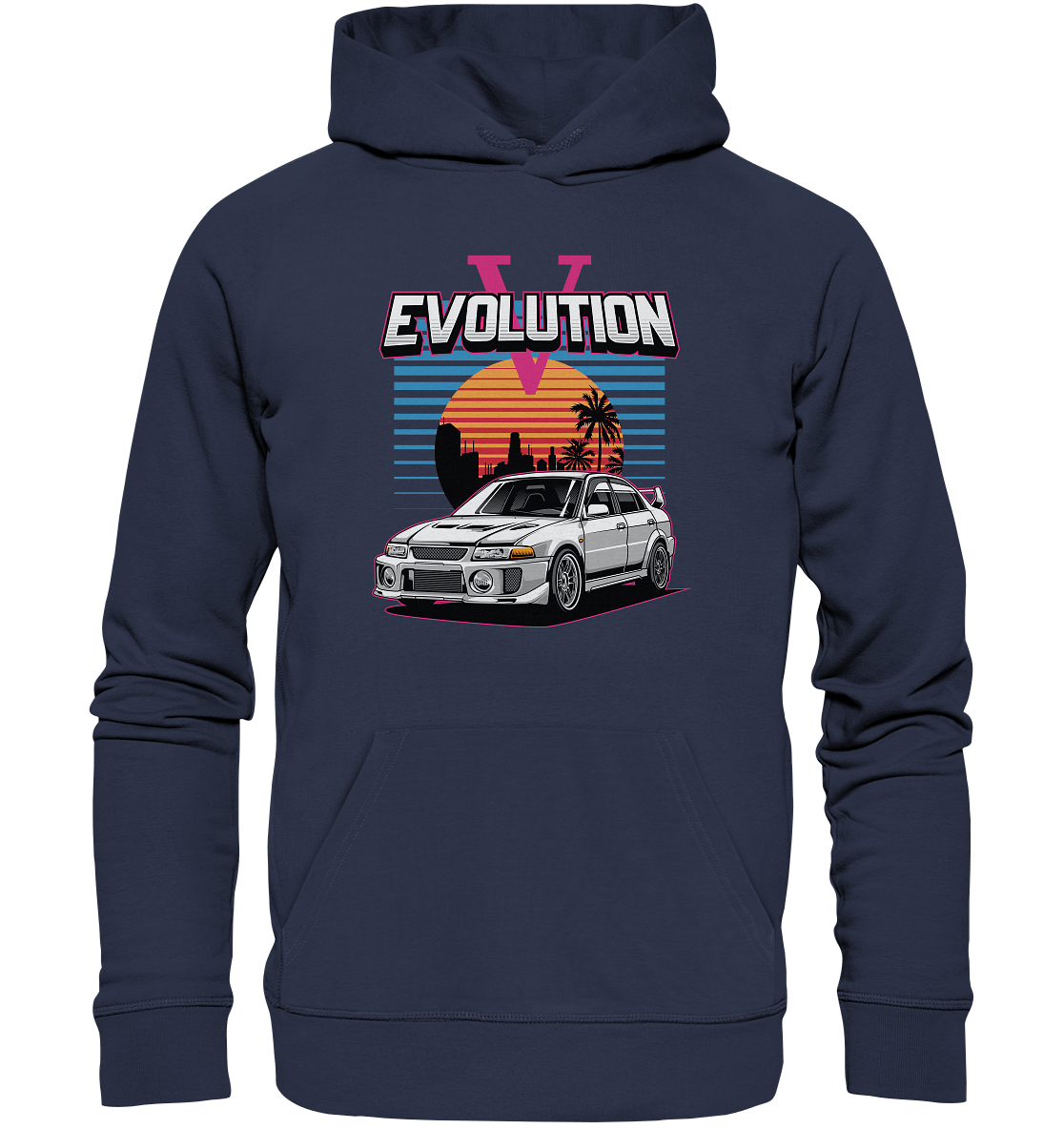 Retro Evo V - Premium Unisex Hoodie - MotoMerch.de