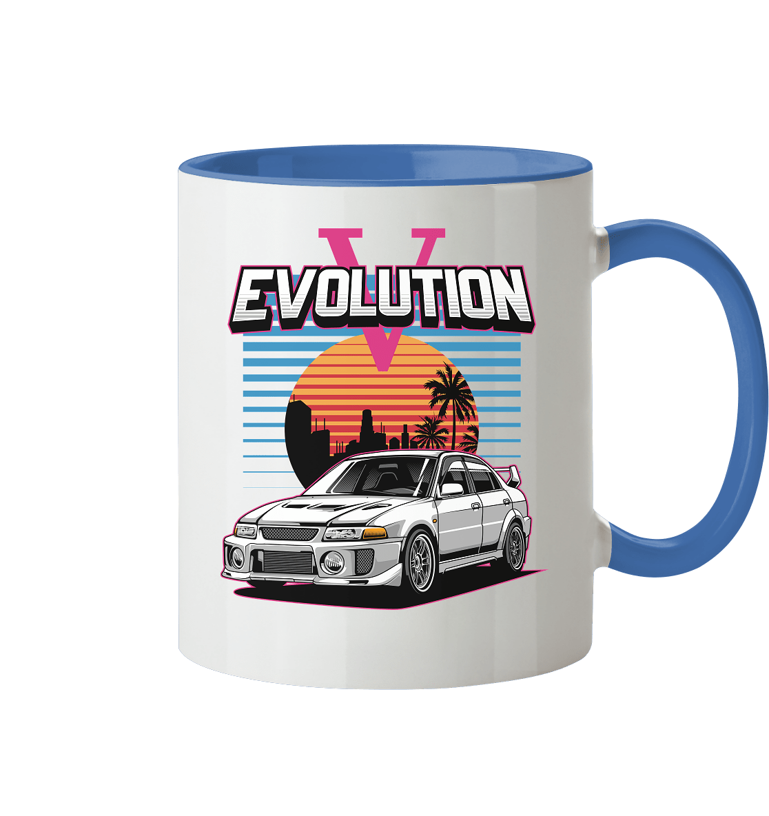 Retro Evo V - Tasse zweifarbig - MotoMerch.de