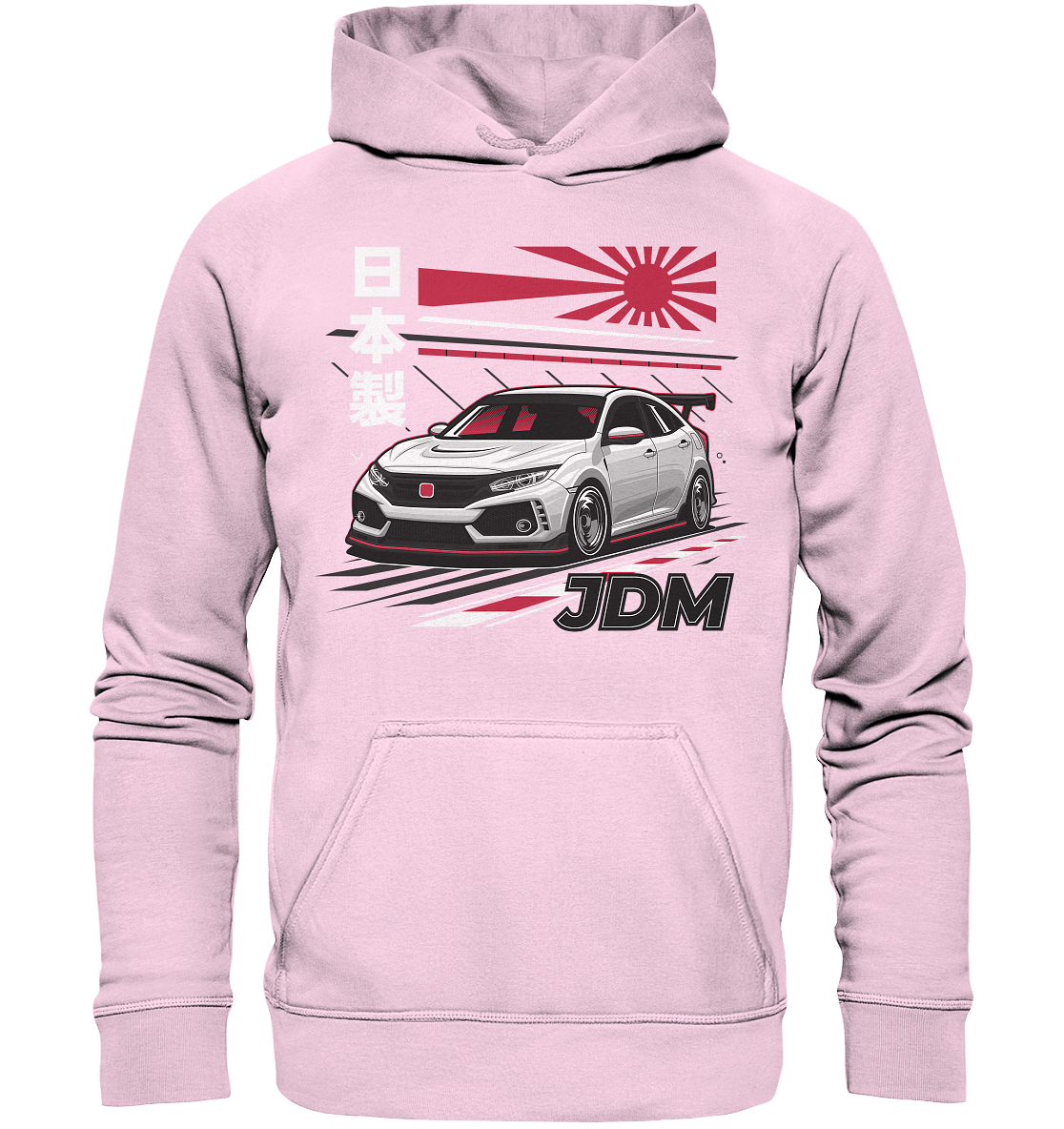 Rising Sun Civic FK8 Type-R - Basic Unisex Hoodie - MotoMerch.de