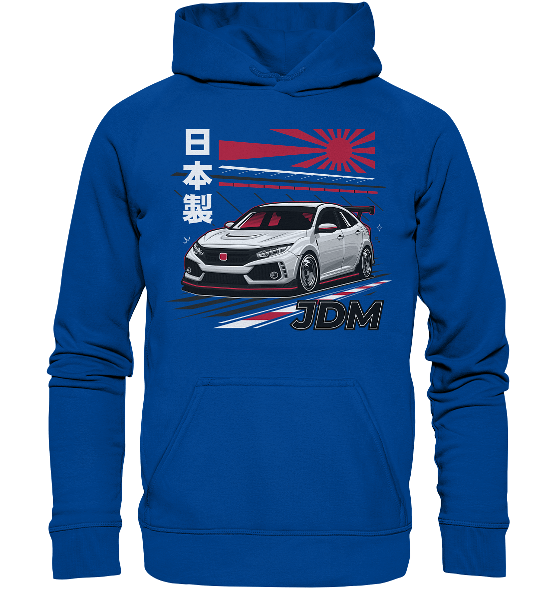 Rising Sun Civic FK8 Type-R - Basic Unisex Hoodie - MotoMerch.de