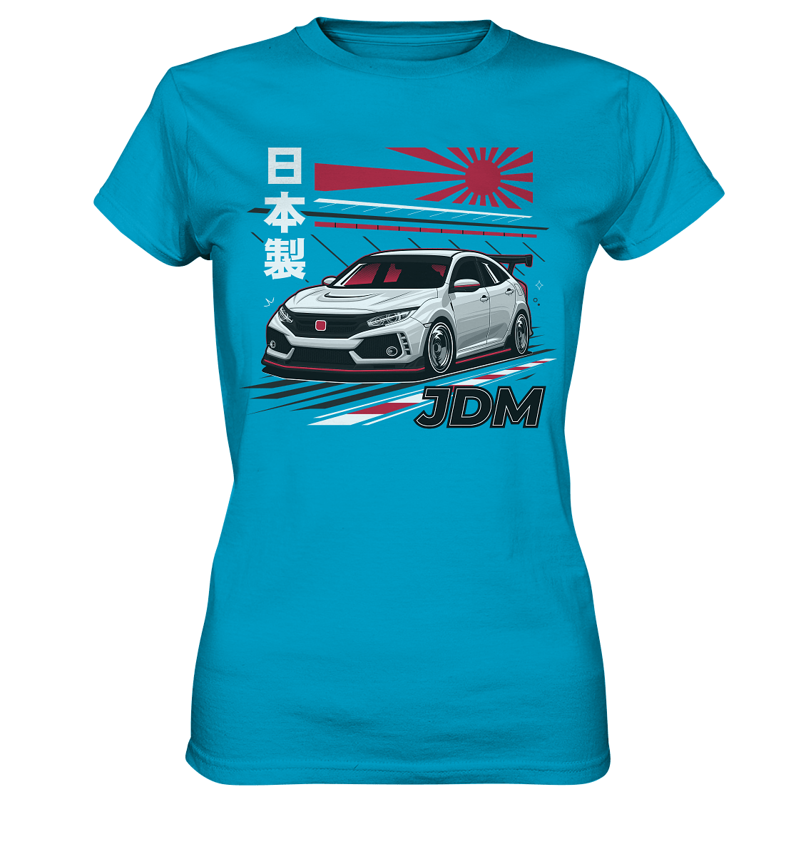 Rising Sun Civic FK8 Type-R - Ladies Premium Shirt - MotoMerch.de