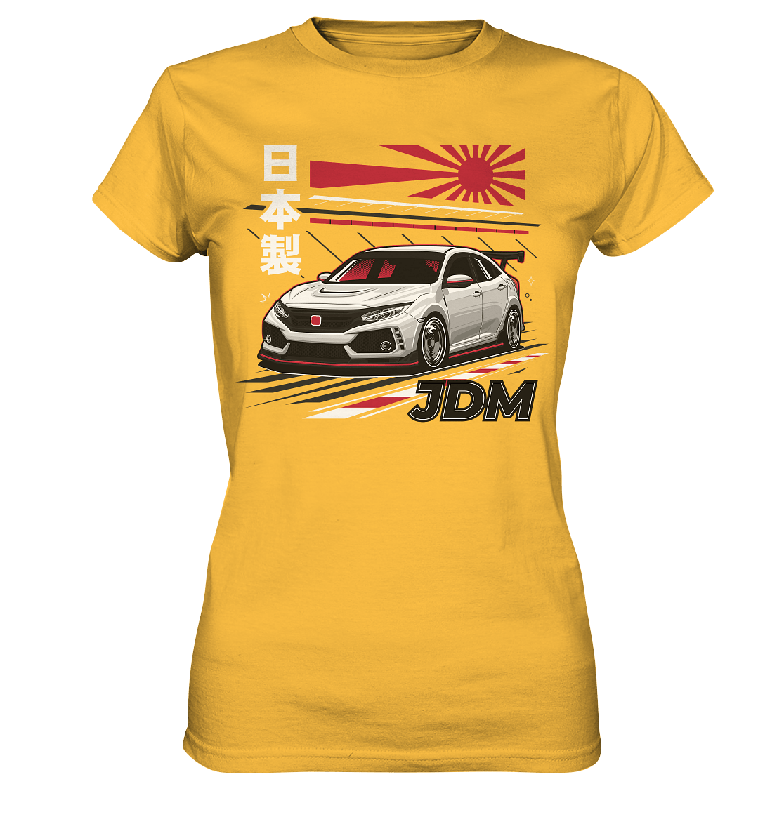 Rising Sun Civic FK8 Type-R - Ladies Premium Shirt - MotoMerch.de
