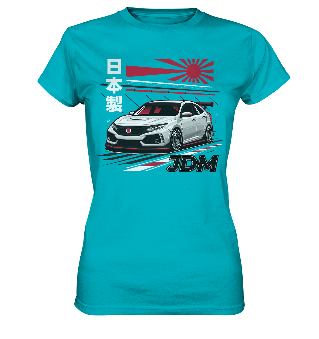 Rising Sun Civic FK8 Type-R - Ladies Premium Shirt - MotoMerch.de