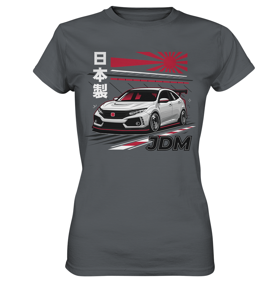 Rising Sun Civic FK8 Type-R - Ladies Premium Shirt - MotoMerch.de