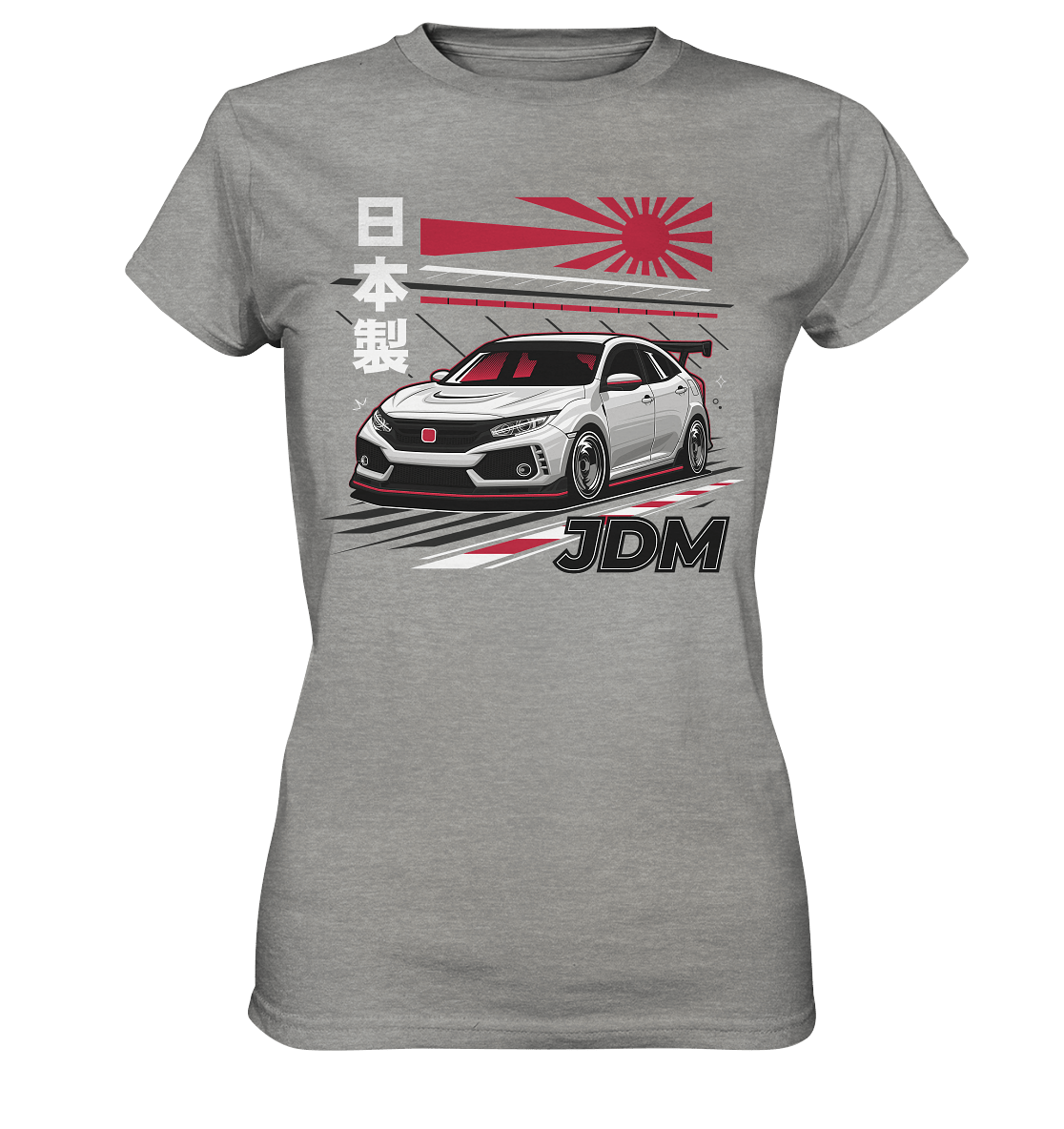 Rising Sun Civic FK8 Type-R - Ladies Premium Shirt - MotoMerch.de