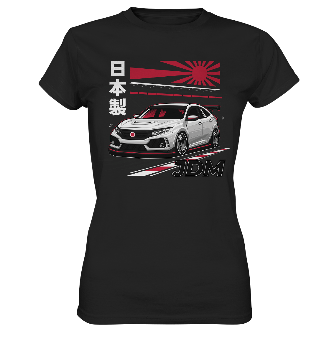 Rising Sun Civic FK8 Type-R - Ladies Premium Shirt - MotoMerch.de