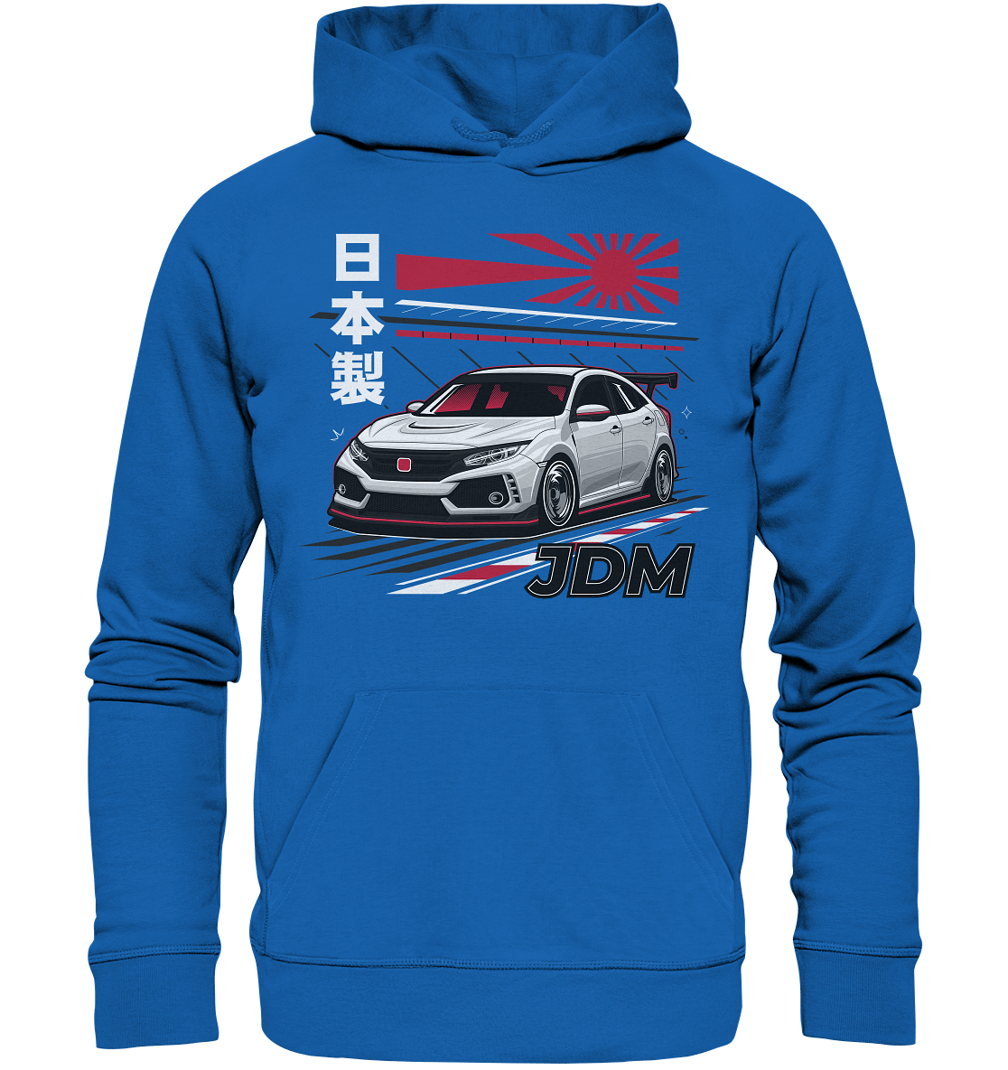 Rising Sun Civic FK8 Type-R - Premium Unisex Hoodie - MotoMerch.de