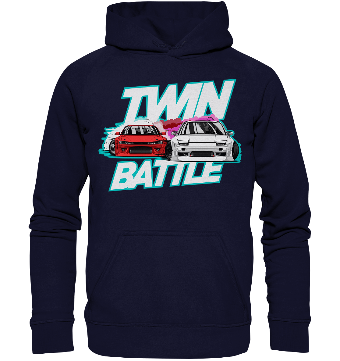 S-Chassis Twin Battle - Basic Unisex Hoodie XL - MotoMerch.de