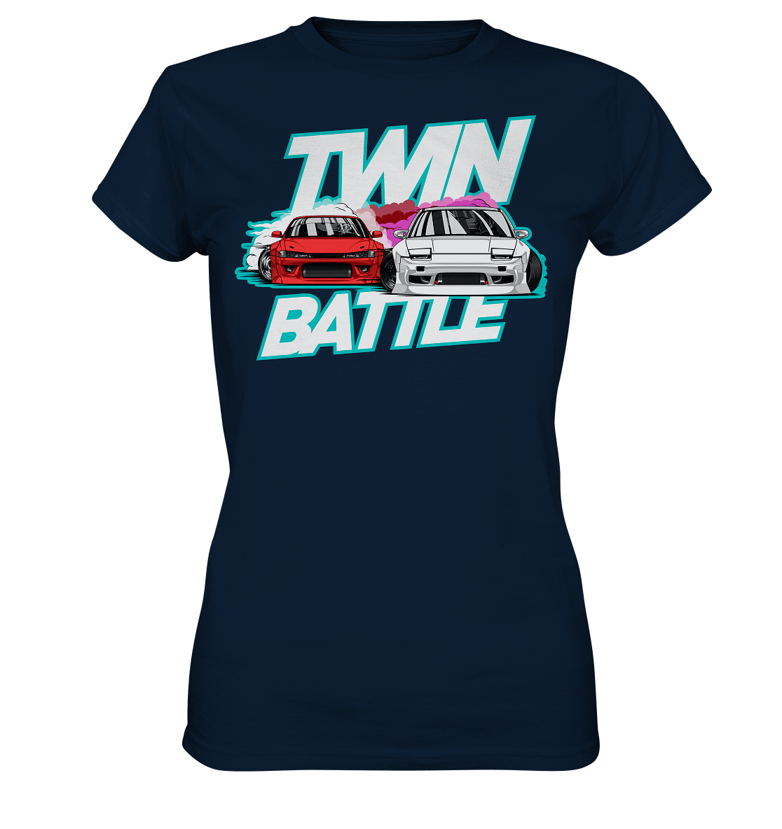 S-Chassis Twin Battle - Ladies Premium Shirt - MotoMerch.de
