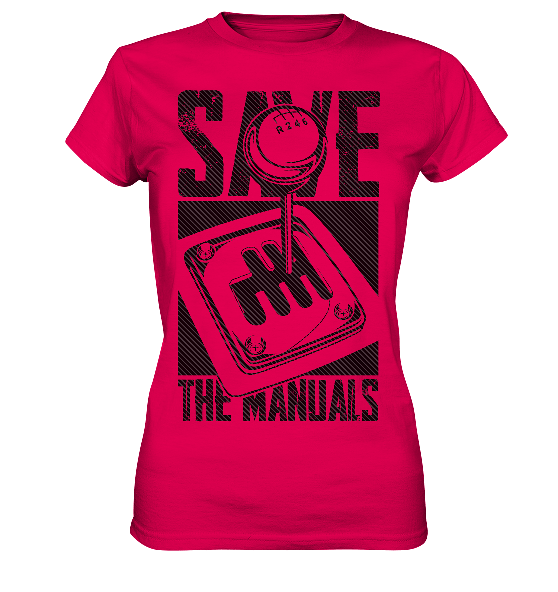 Save the Manuals dunkel - Ladies Premium Shirt - MotoMerch.de