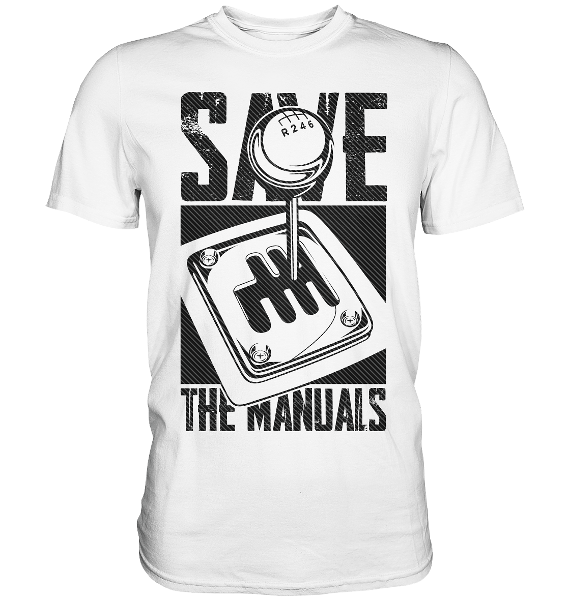 Save the Manuals dunkel - Premium Shirt - MotoMerch.de