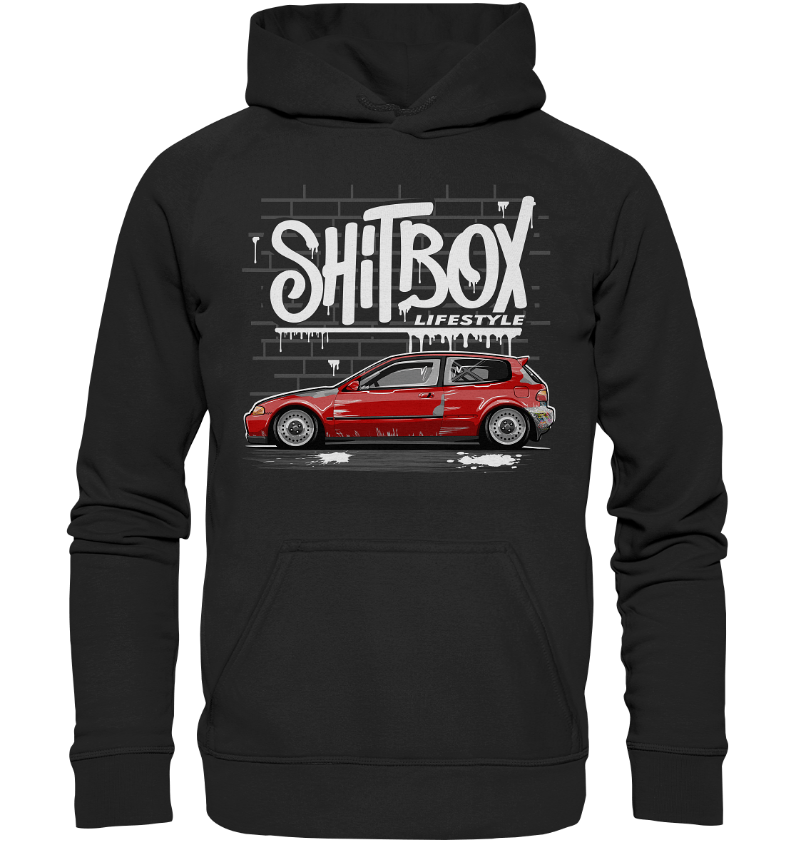 Shitbox Civic EG - Basic Unisex Hoodie XL - MotoMerch.de
