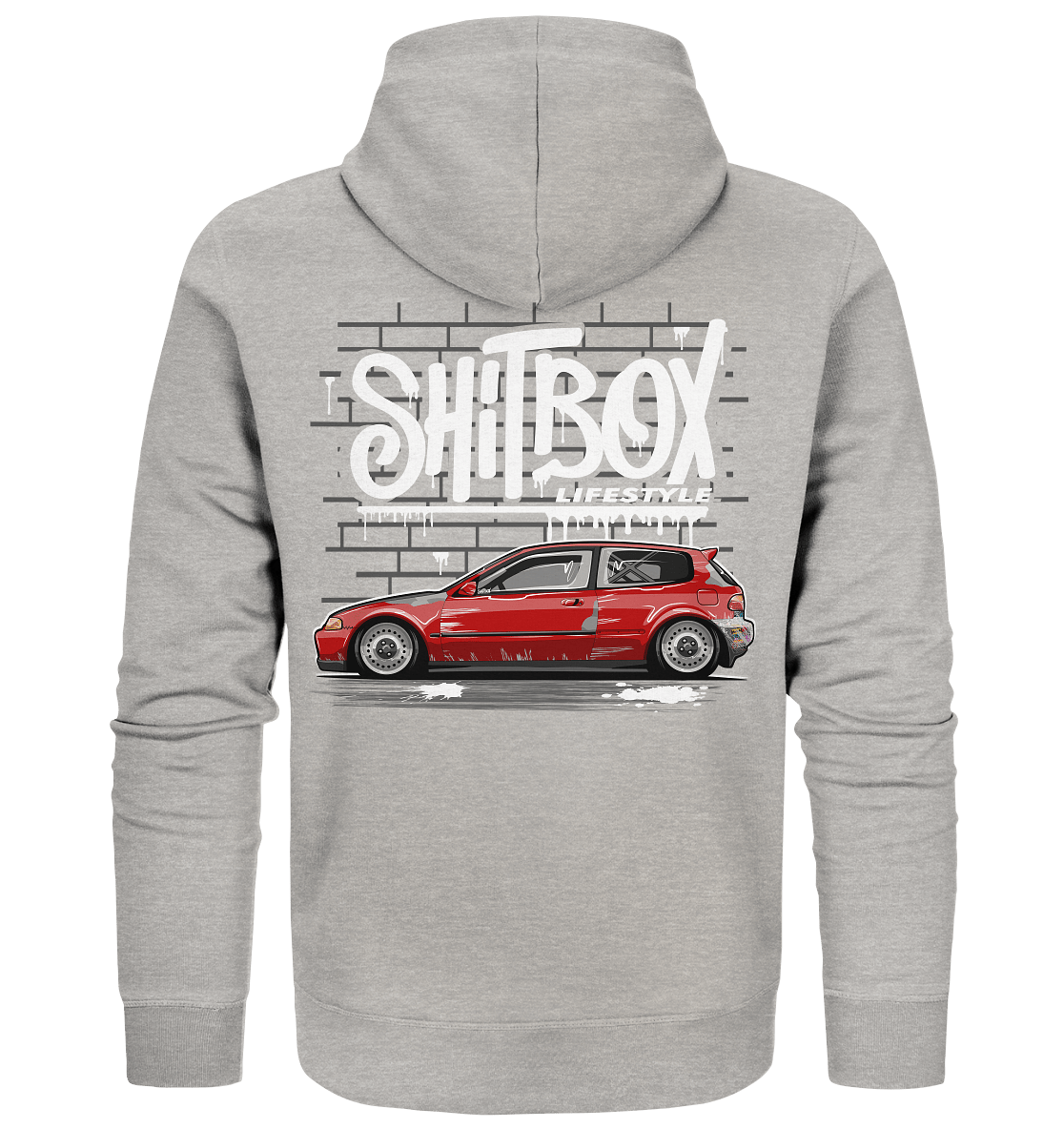 Shitbox Civic EG - Organic Zipper - MotoMerch.de