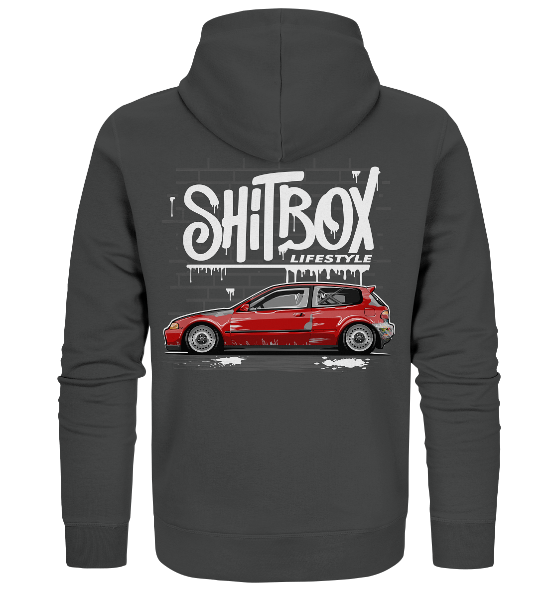 Shitbox Civic EG - Organic Zipper - MotoMerch.de