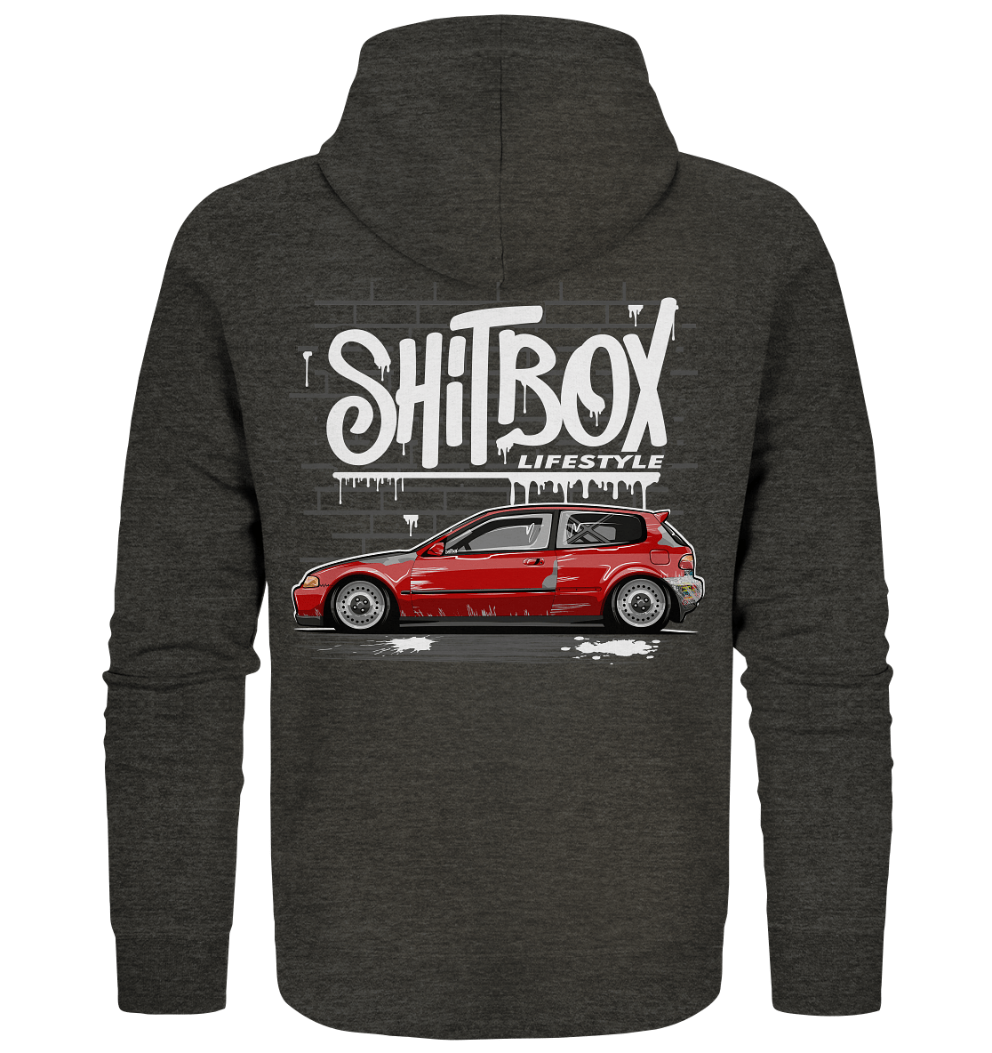 Shitbox Civic EG - Organic Zipper - MotoMerch.de