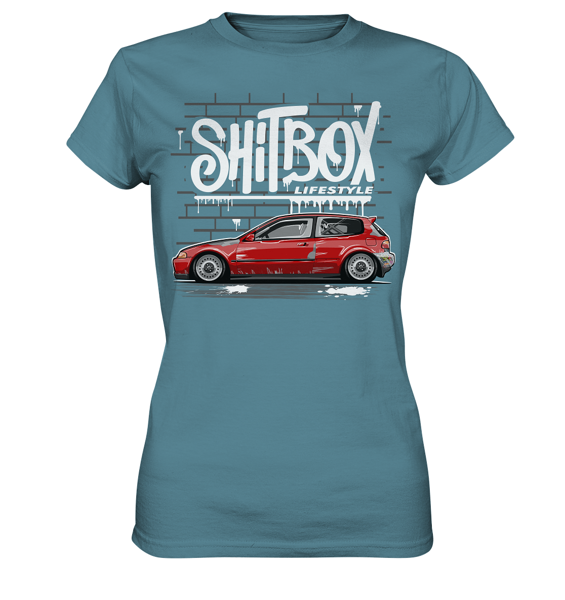 Shitbox Lifestyle Civic EG - Ladies Premium Shirt - MotoMerch.de