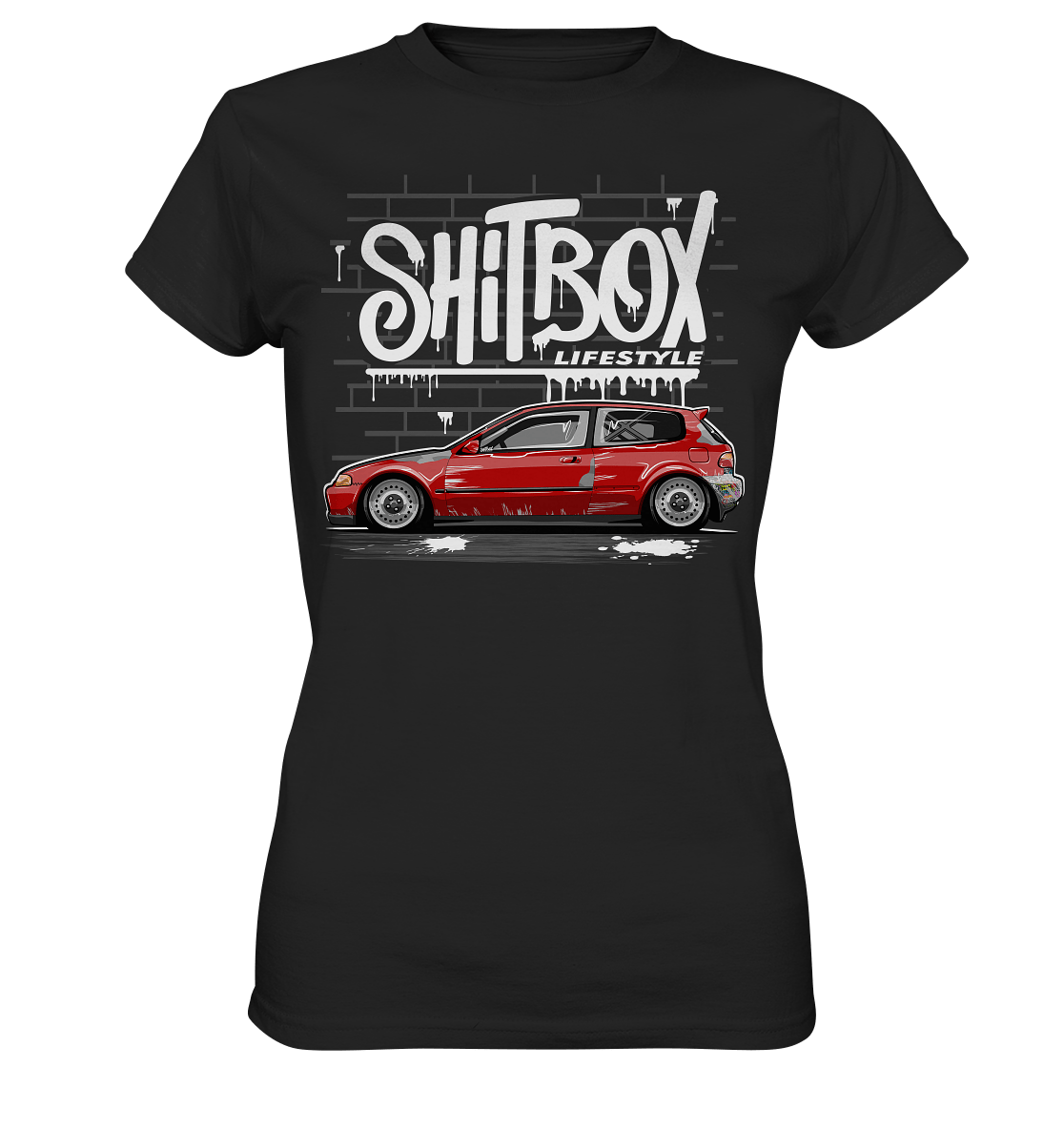 Shitbox Lifestyle Civic EG - Ladies Premium Shirt - MotoMerch.de