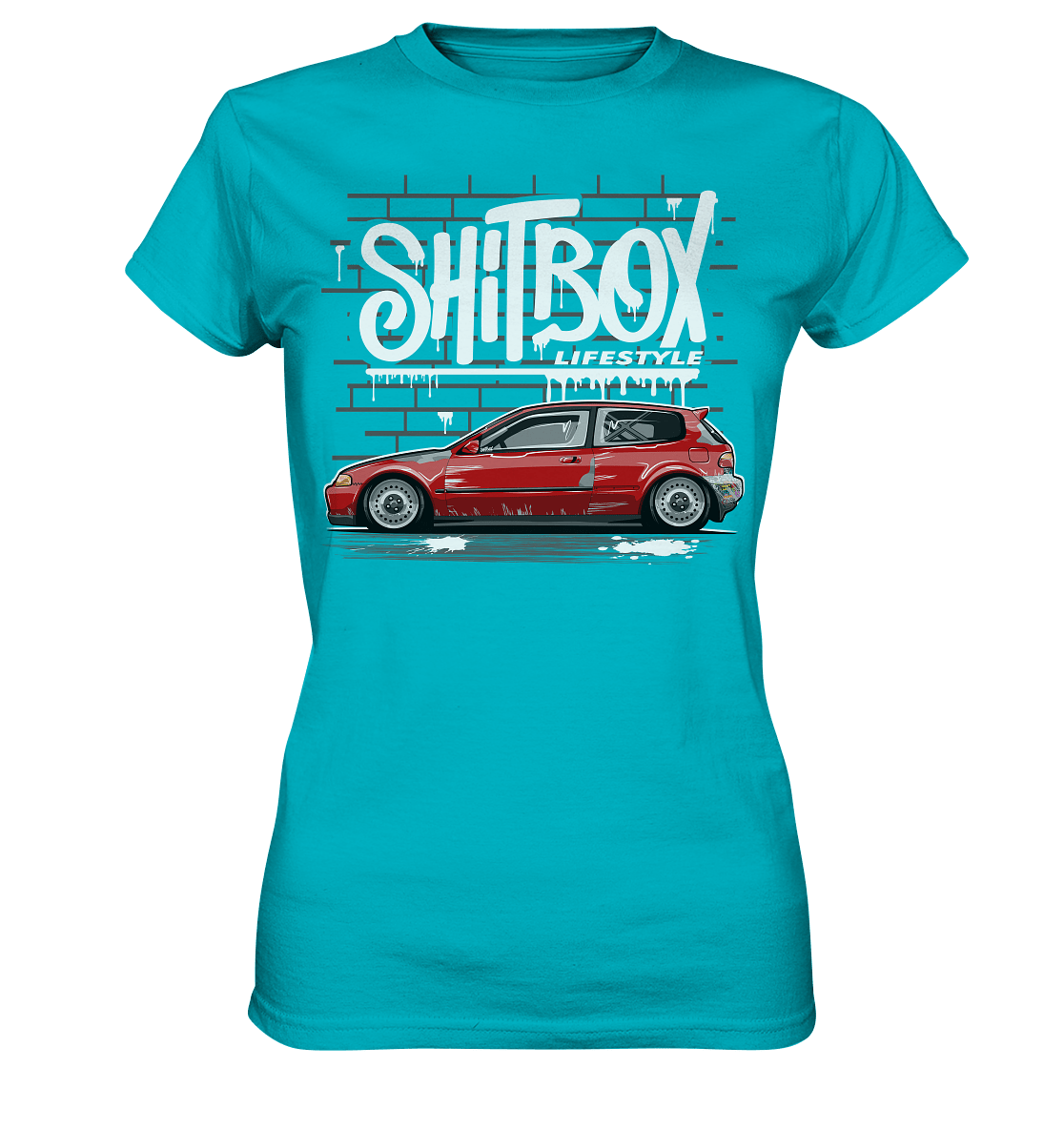 Shitbox Lifestyle Civic EG - Ladies Premium Shirt - MotoMerch.de