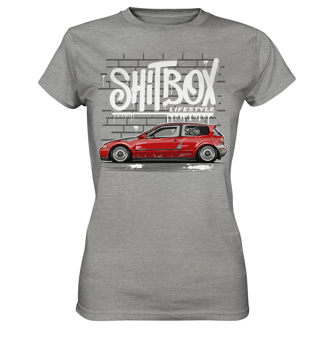 Shitbox Lifestyle Civic EG - Ladies Premium Shirt - MotoMerch.de