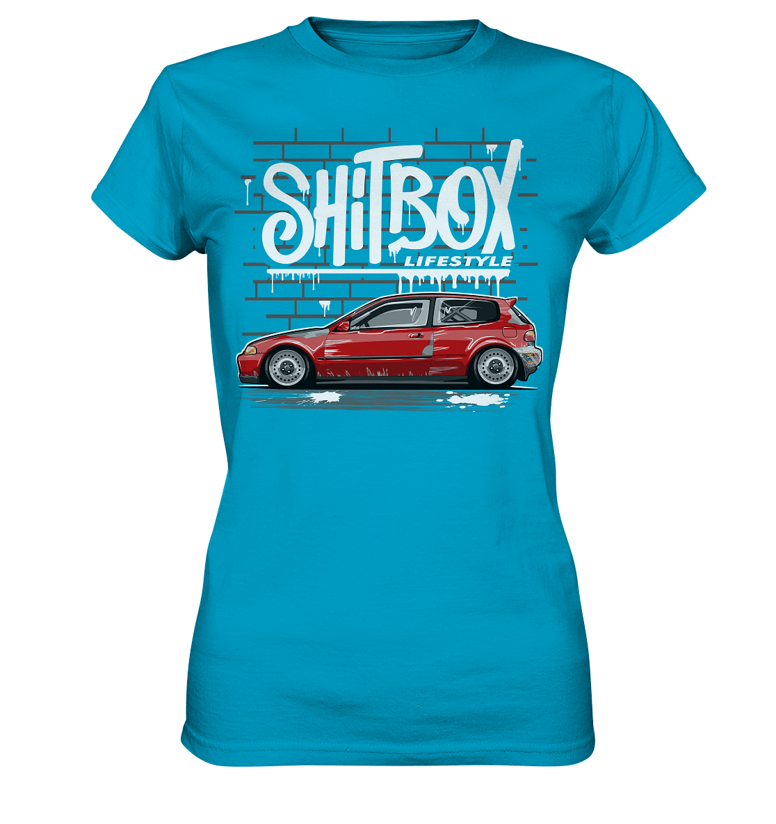 Shitbox Lifestyle Civic EG - Ladies Premium Shirt - MotoMerch.de