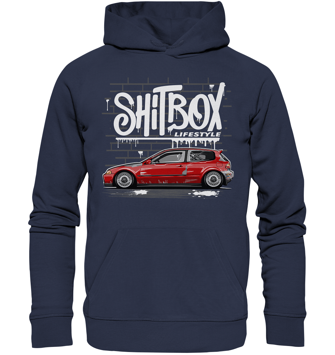 Shitbox Lifestyle Civic EG - Premium Unisex Hoodie - MotoMerch.de