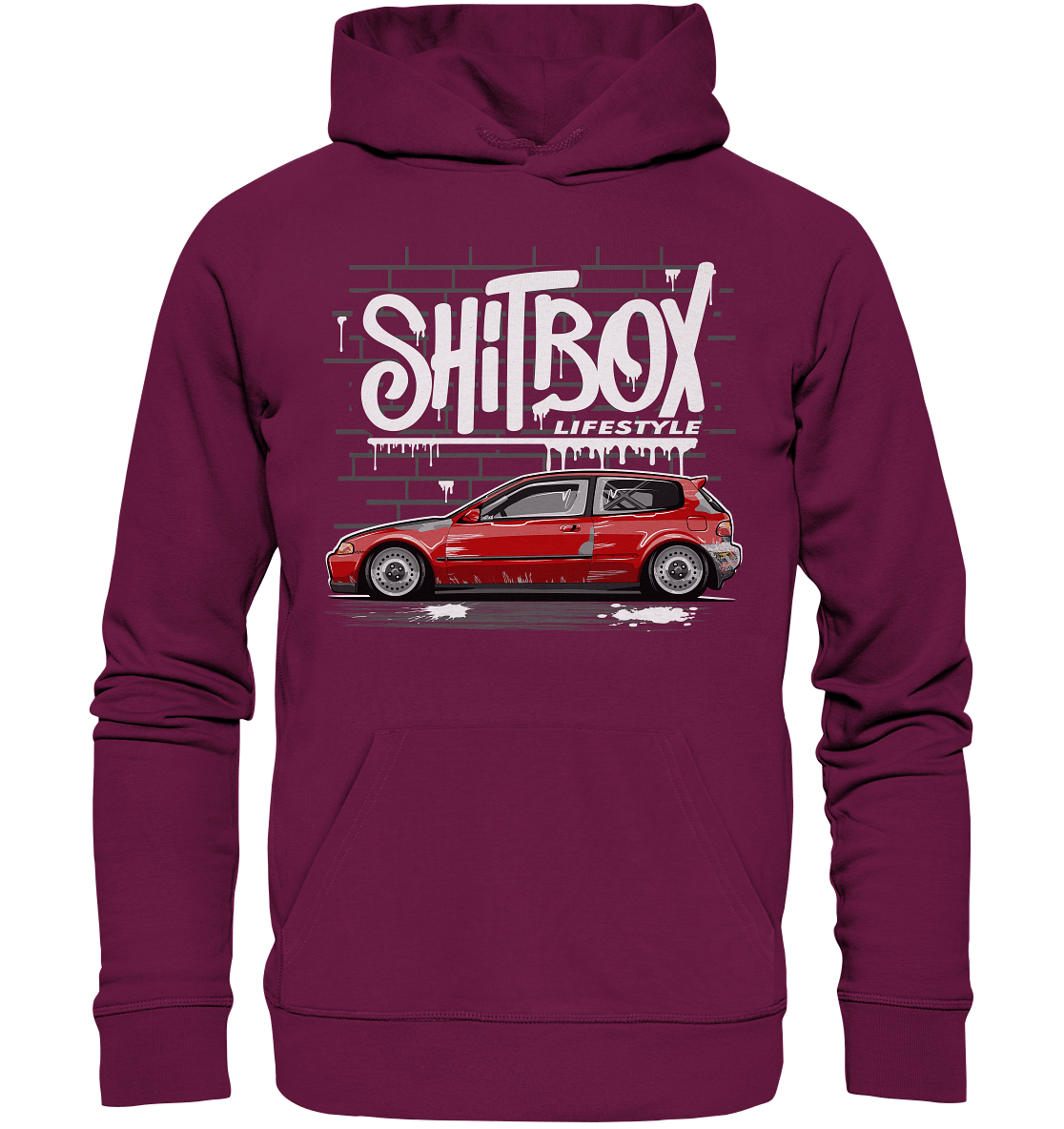 Shitbox Lifestyle Civic EG - Premium Unisex Hoodie - MotoMerch.de