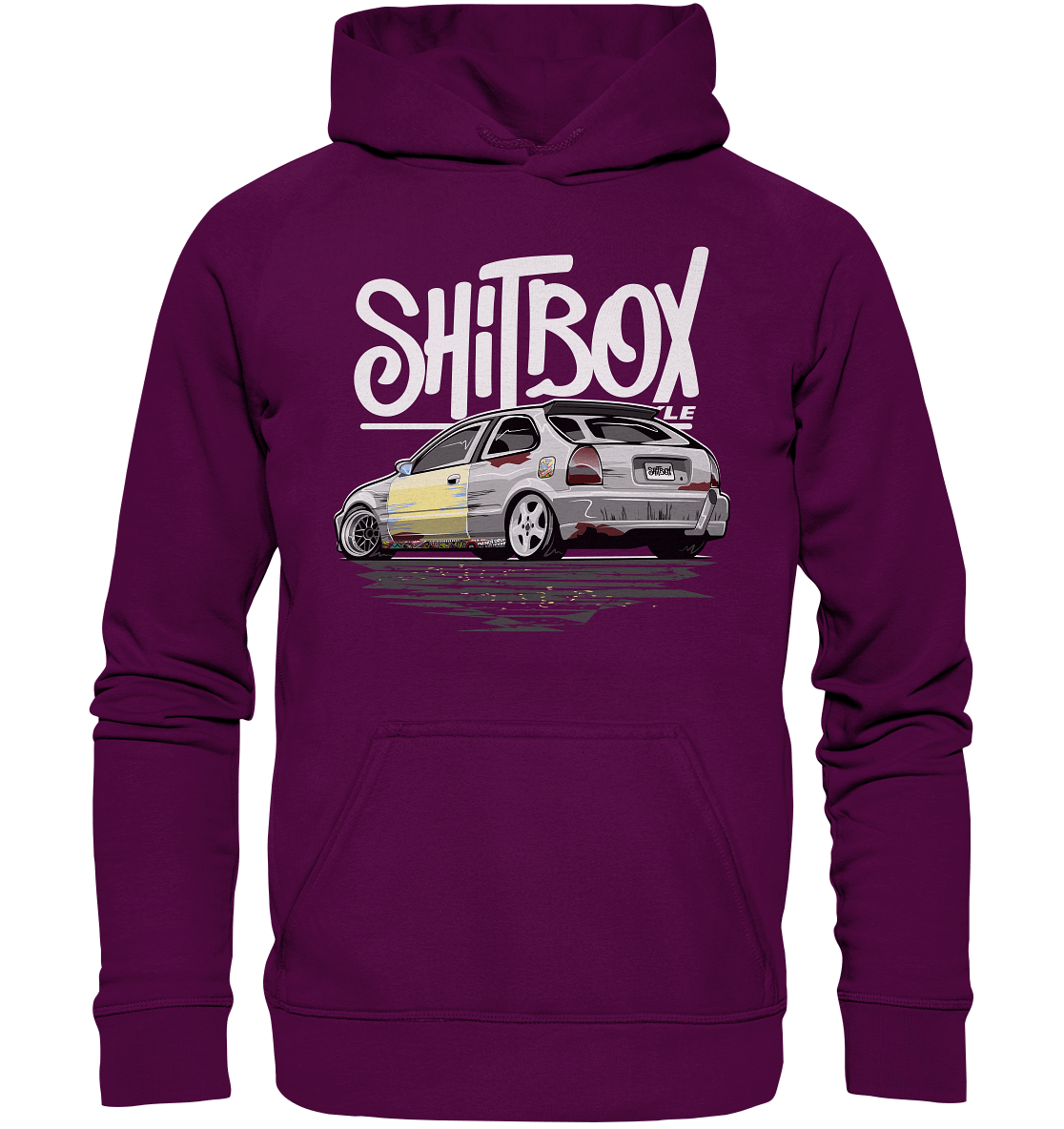 Shitbox Lifestyle Civic EJ EK - Basic Unisex Hoodie - MotoMerch.de
