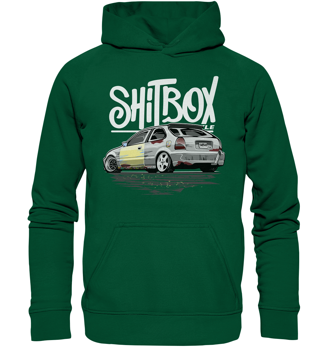 Shitbox Lifestyle Civic EJ EK - Basic Unisex Hoodie - MotoMerch.de