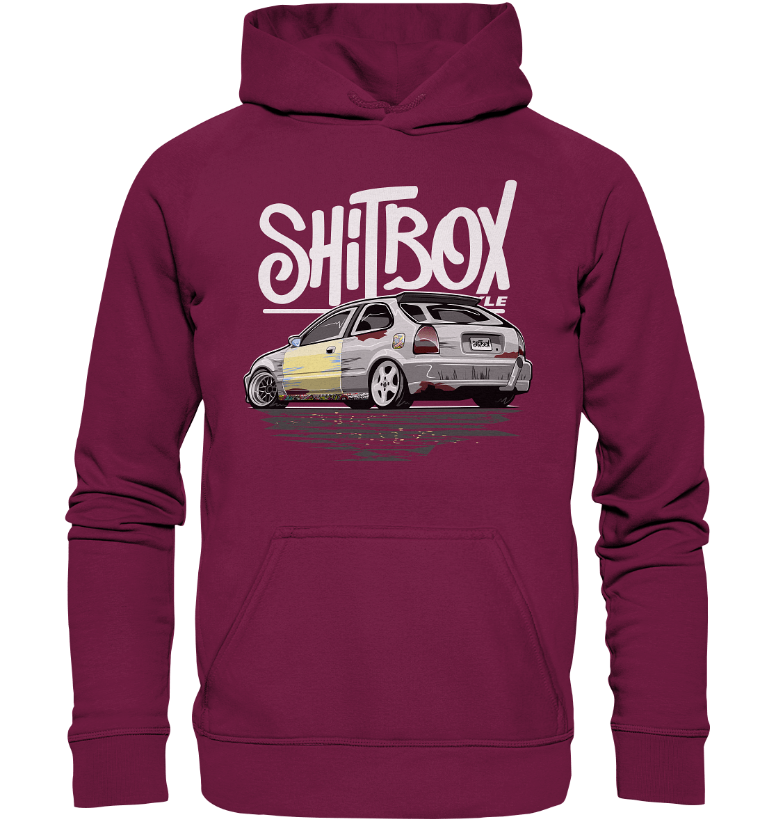 Shitbox Lifestyle Civic EJ EK - Basic Unisex Hoodie - MotoMerch.de