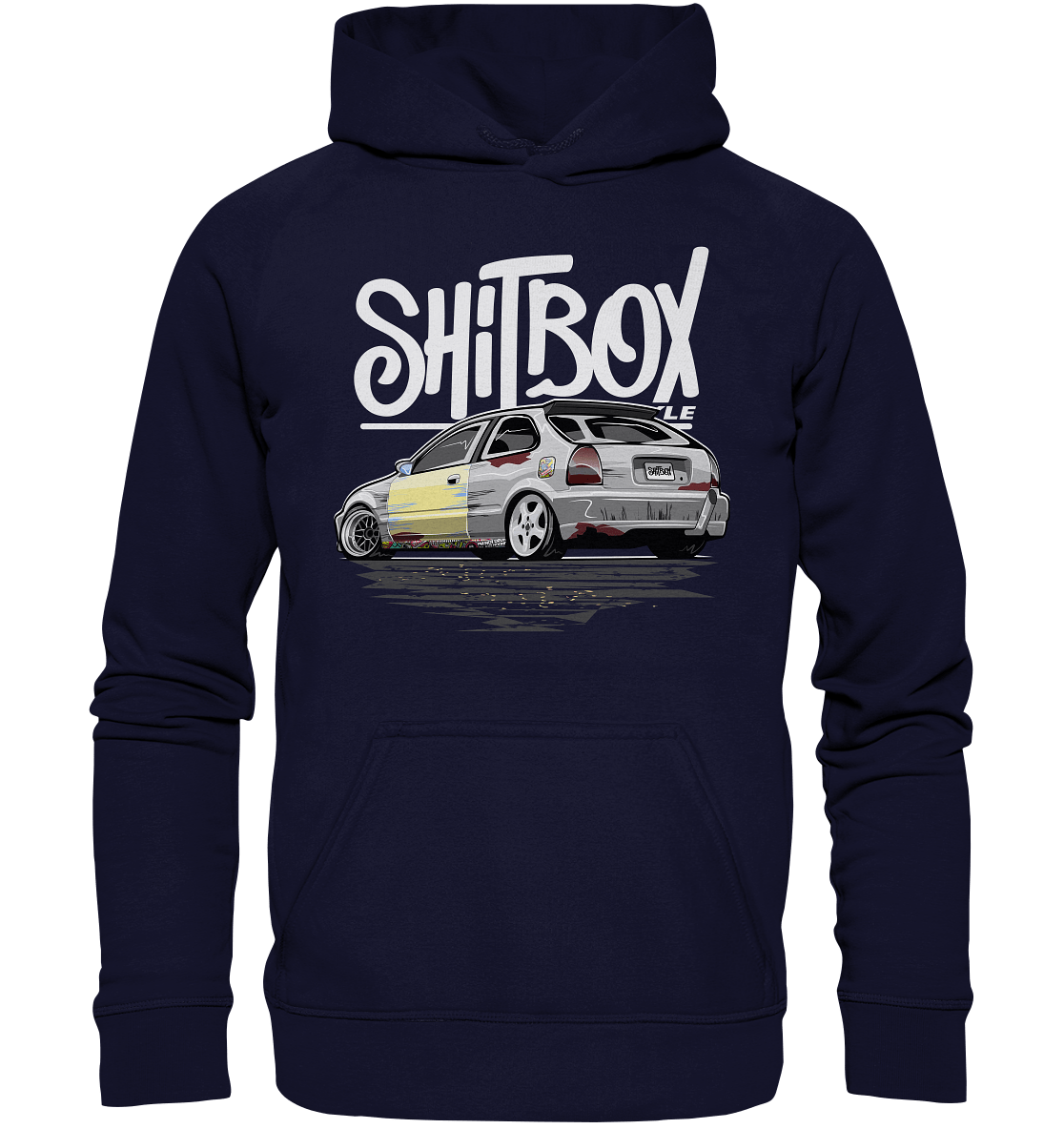 Shitbox Lifestyle Civic EJ EK - Basic Unisex Hoodie - MotoMerch.de