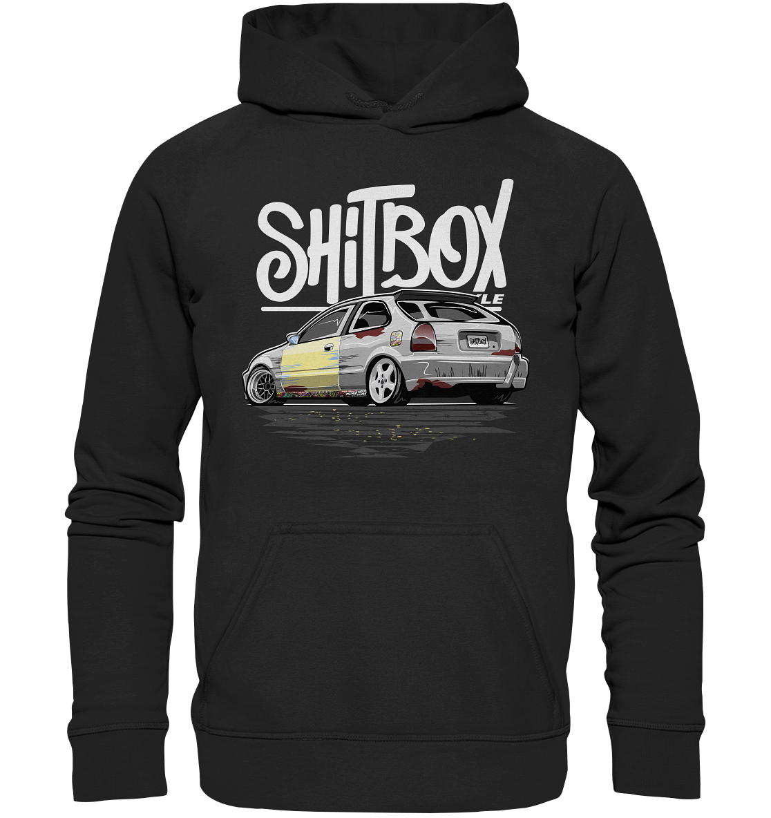 Shitbox Lifestyle Civic EJ EK - Basic Unisex Hoodie XL - MotoMerch.de