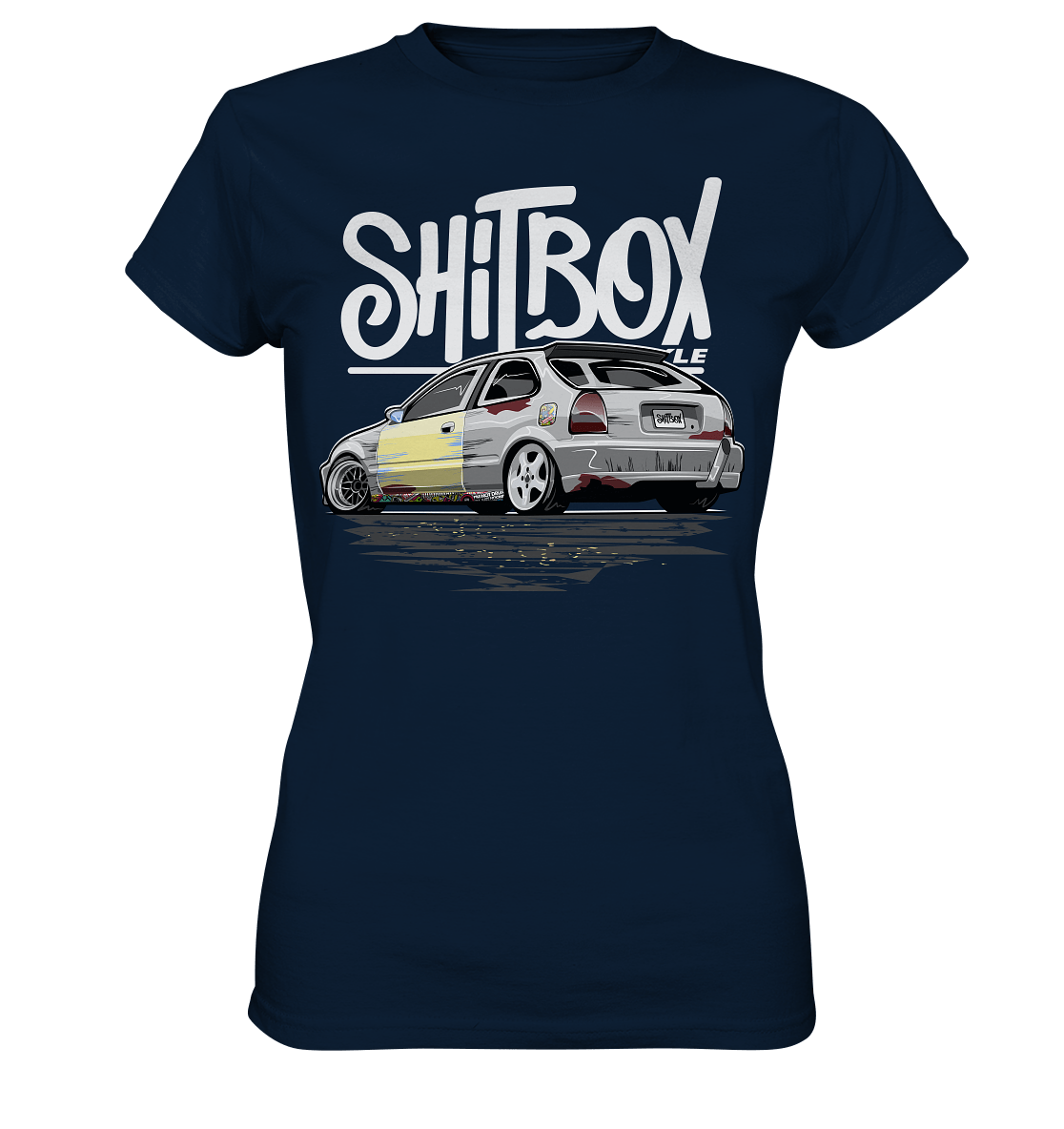 Shitbox Lifestyle Civic EJ EK - Ladies Premium Shirt - MotoMerch.de