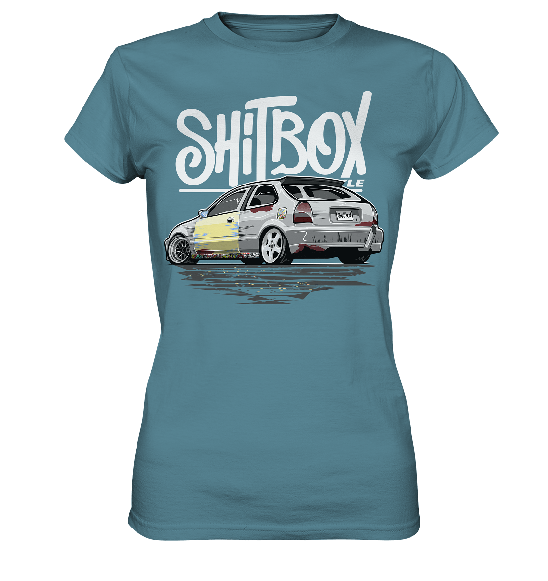 Shitbox Lifestyle Civic EJ EK - Ladies Premium Shirt - MotoMerch.de