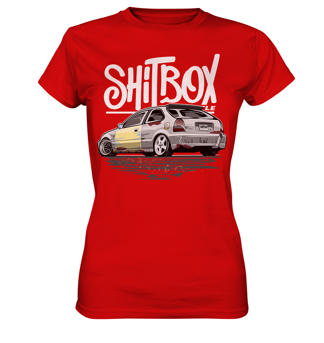 Shitbox Lifestyle Civic EJ EK - Ladies Premium Shirt - MotoMerch.de
