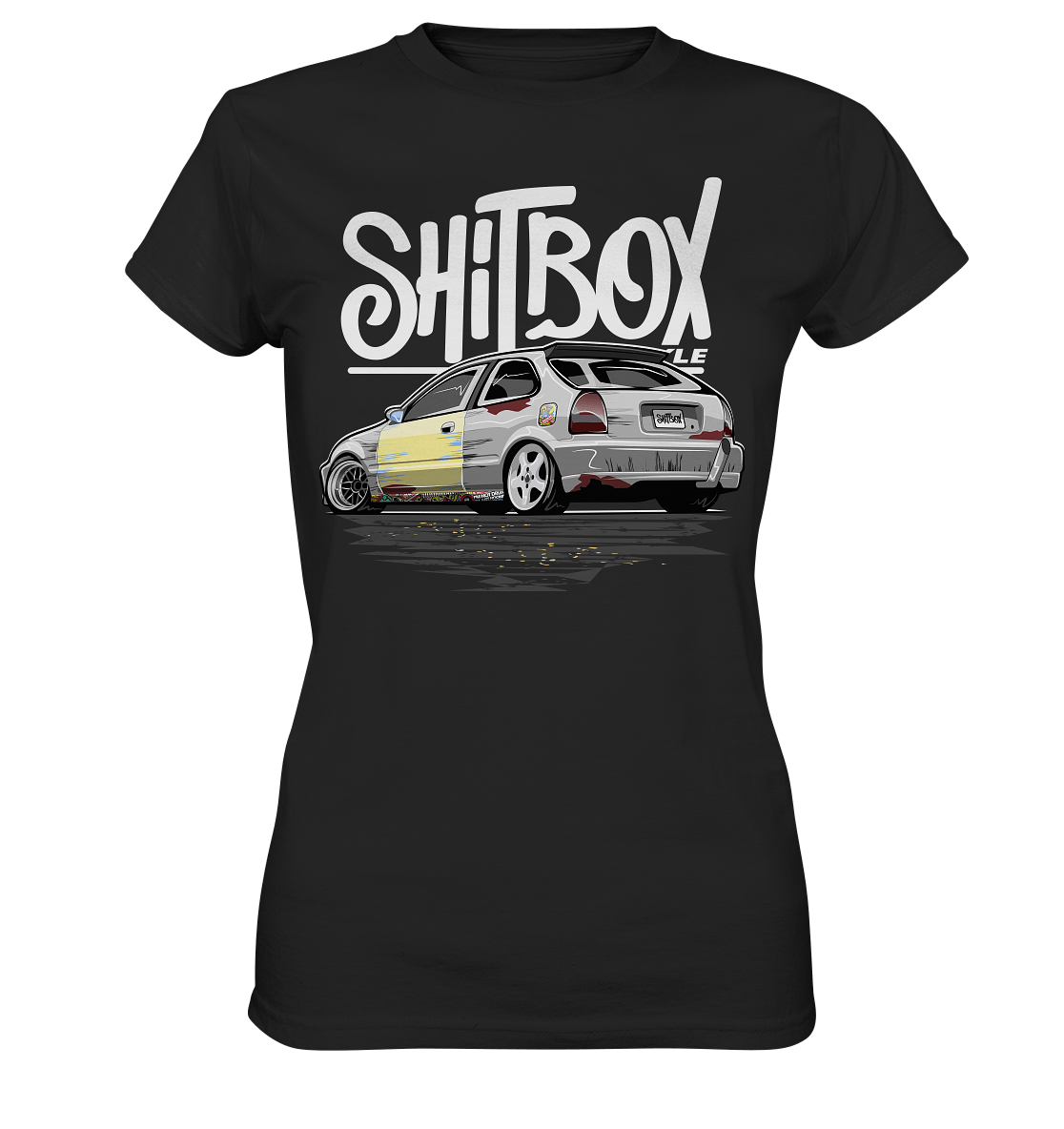 Shitbox Lifestyle Civic EJ EK - Ladies Premium Shirt - MotoMerch.de