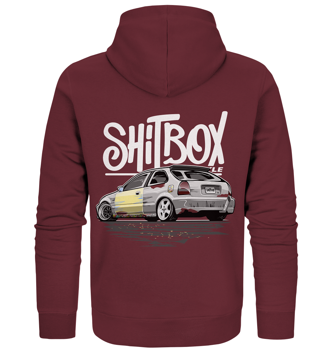 Shitbox Lifestyle Civic EJ EK - Organic Zipper - MotoMerch.de