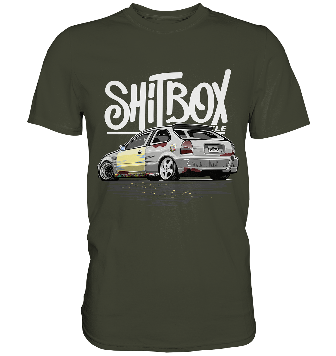 Shitbox Lifestyle Civic EJ EK - Premium Shirt - MotoMerch.de