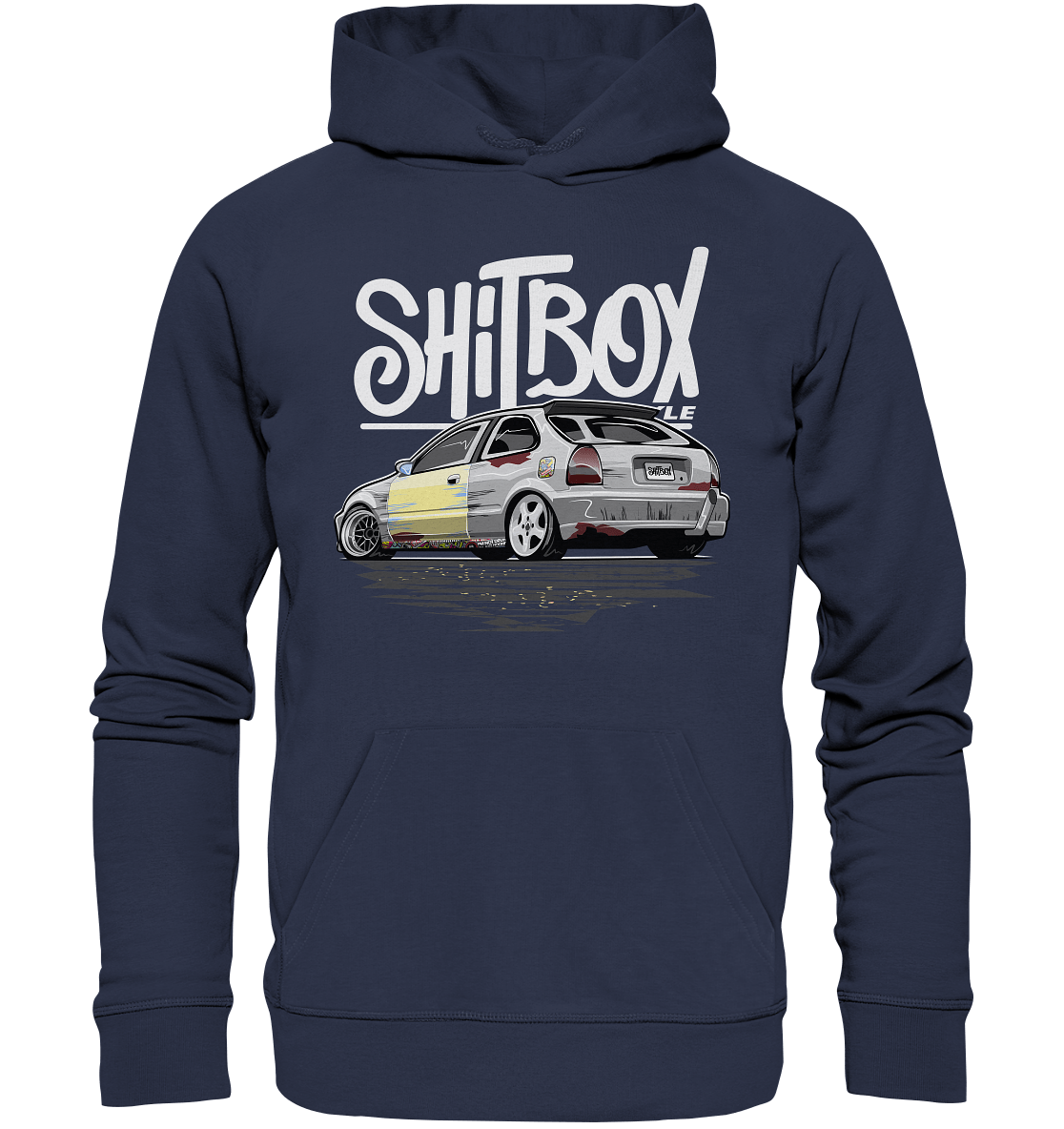 Shitbox Lifestyle Civic EJ EK - Premium Unisex Hoodie - MotoMerch.de