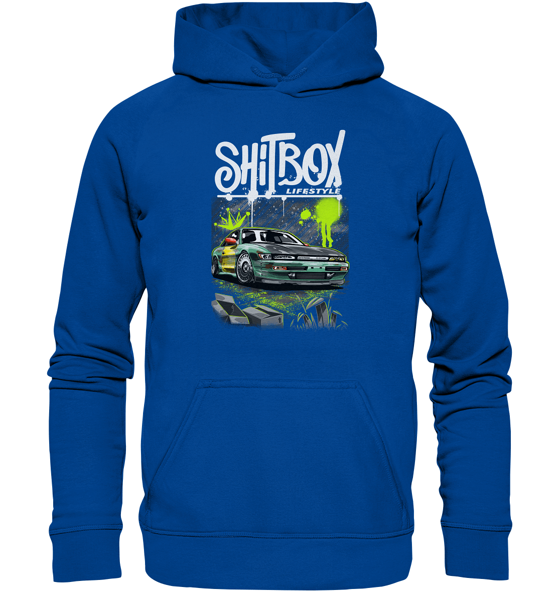 Shitbox Nissan Silvia PS13 - Basic Unisex Hoodie - MotoMerch.de