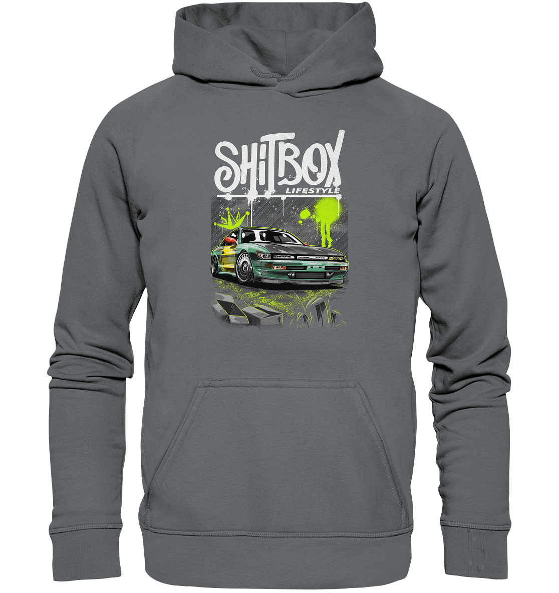 Shitbox Nissan Silvia PS13 - Basic Unisex Hoodie - MotoMerch.de
