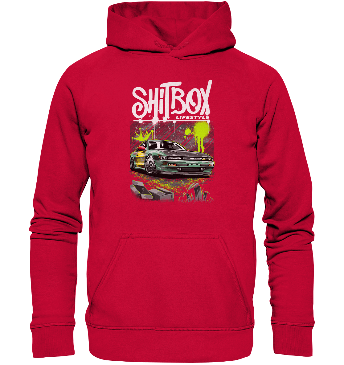 Shitbox Nissan Silvia PS13 - Basic Unisex Hoodie - MotoMerch.de