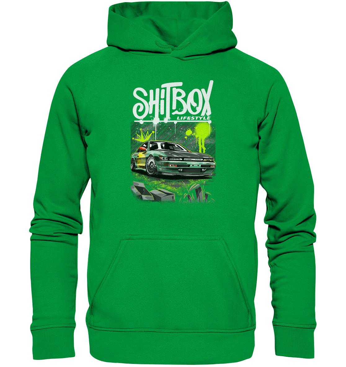 Shitbox Nissan Silvia PS13 - Basic Unisex Hoodie - MotoMerch.de