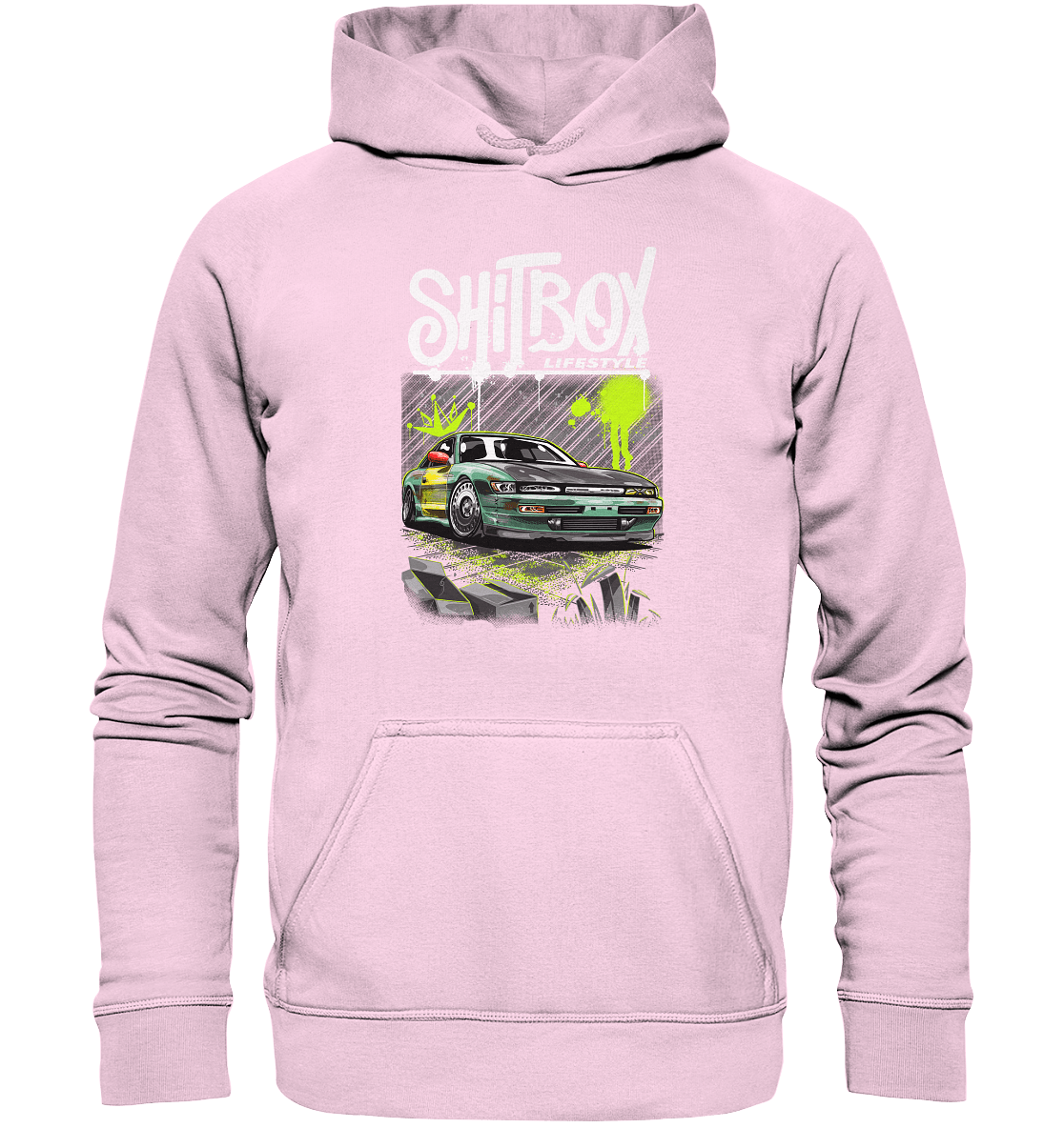 Shitbox Nissan Silvia PS13 - Basic Unisex Hoodie - MotoMerch.de
