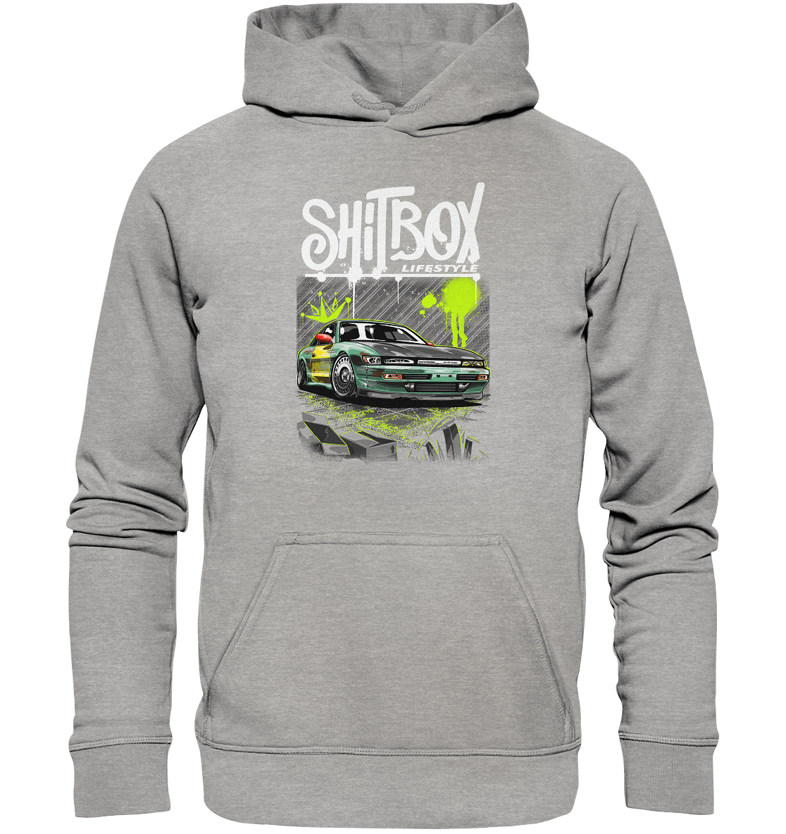 Shitbox Nissan Silvia PS13 - Basic Unisex Hoodie - MotoMerch.de