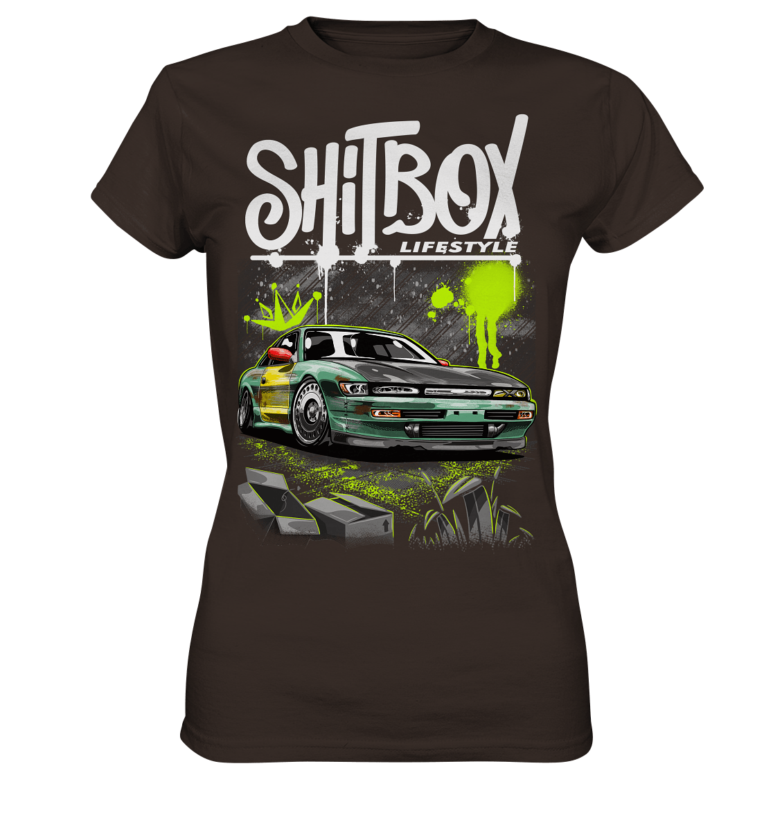 Shitbox Nissan Silvia PS13 - Ladies Premium Shirt - MotoMerch.de