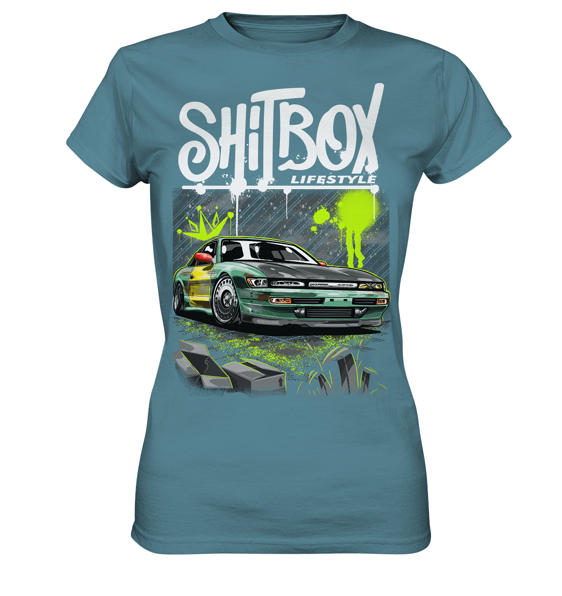 Shitbox Nissan Silvia PS13 - Ladies Premium Shirt - MotoMerch.de